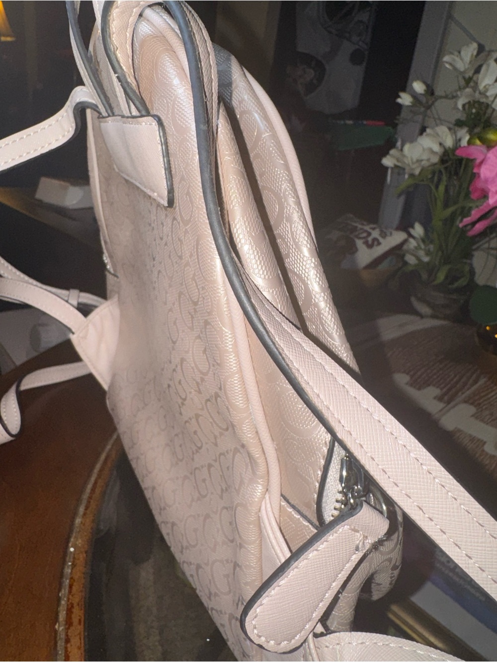 GUESS Mini Backpack in Blush - Picture 5 of 9